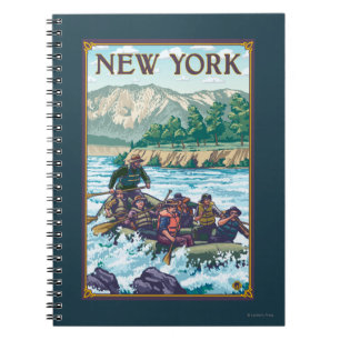 New York River Rafting Scene Notizblock