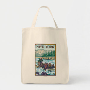 New York River Rafting Scene Tragetasche