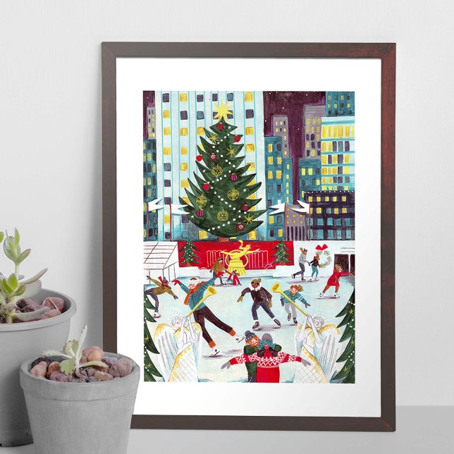 New York Rockefeller Center Christmas Skaten Poster (Von Creator hochgeladen)
