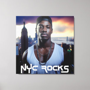 NEW YORK ROCKS - NYC LEINWANDDRUCK