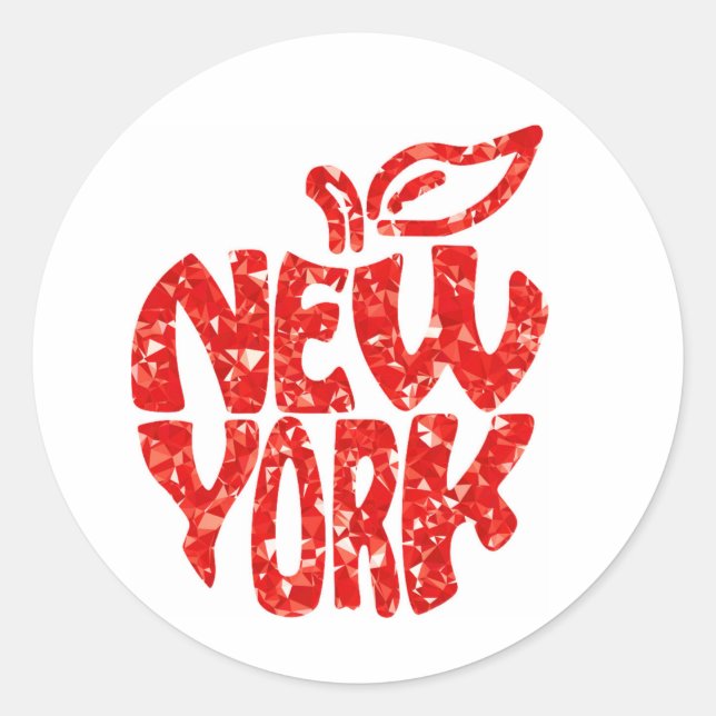 NEW YORK RUNDER AUFKLEBER (Vorderseite)