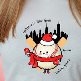 "New York Skyline Baseball Spiel T-Shirt