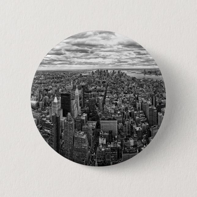 New York Skyline Button (Vorderseite)