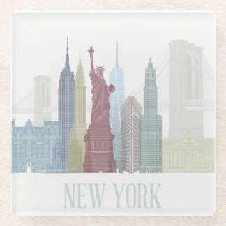 New York Skyline Glasuntersetzer