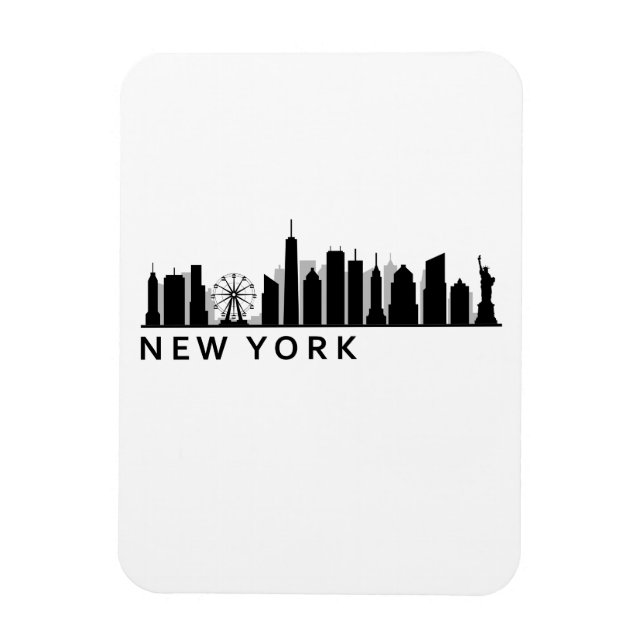 New York Skyline Magnet (Vertikal)