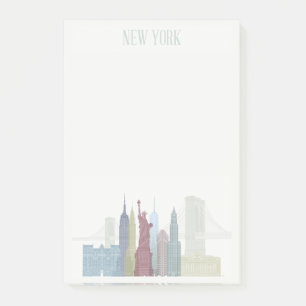New York Skyline Post-it Klebezettel