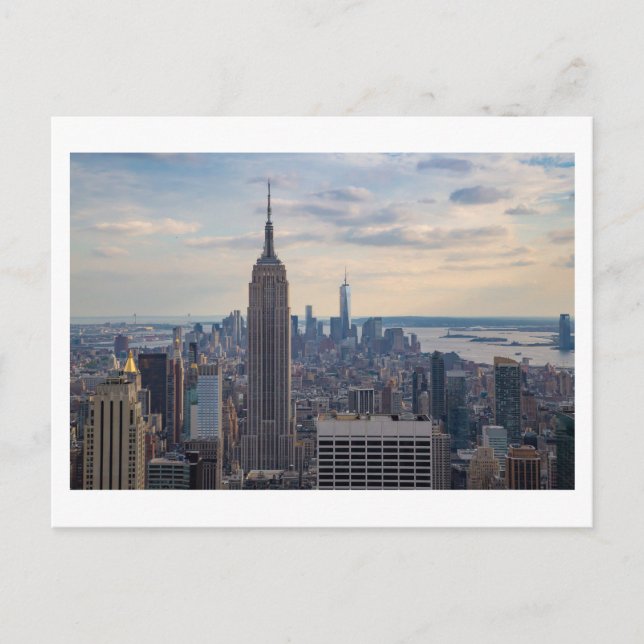 New York Skyline Postkarte (Vorderseite)
