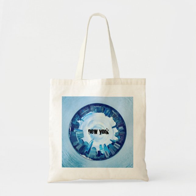 New York Skyline Tasche - Custom Round City Design (Vorne)