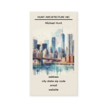 New York Skyline Template Business Card