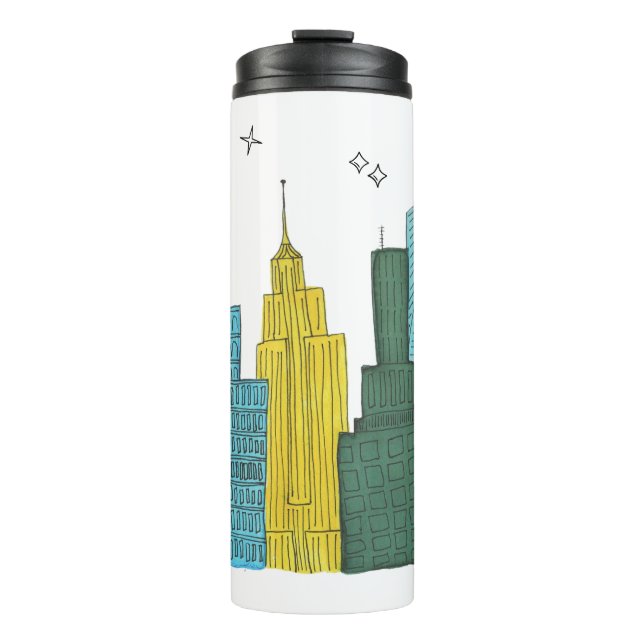 New York Skyline Thermal Tasse (Vorderseite)