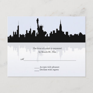 New York Skyline Wedding RSVP