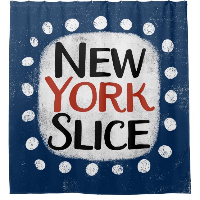 New York Slice Duschvorhang (Vorderseite)