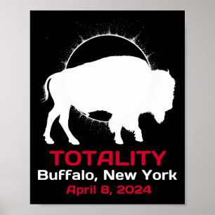 New York Solar Eclipse Totality 8. April 2024 Poster
