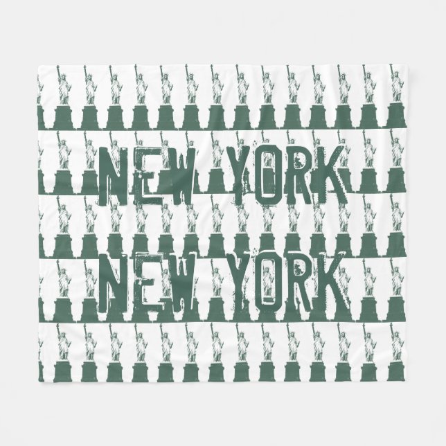 New York Souvenir Blanket Statue of Liberty Decor Fleecedecke (Vorderseite (Horizontal))