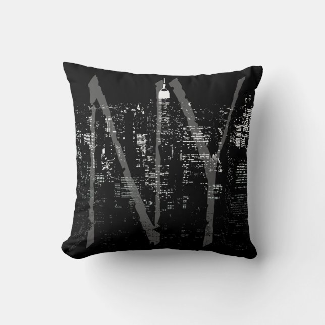 New York Souvenir Coussin NY Cityscape Coussin (Recto)