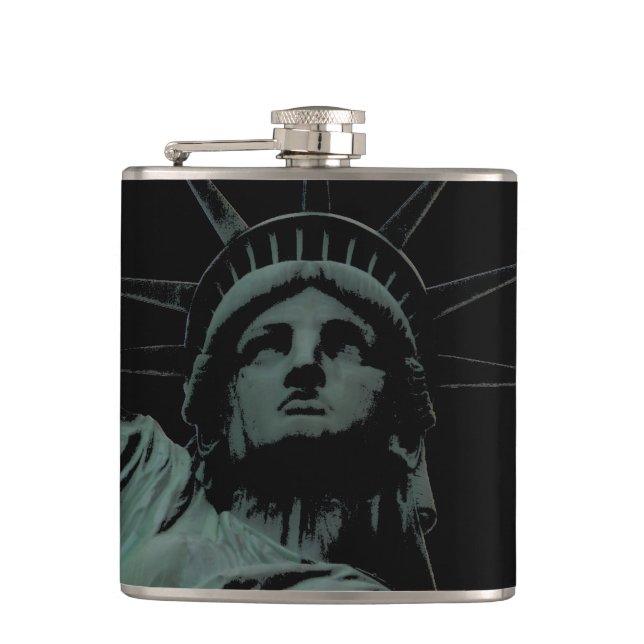 New York Souvenir Flask Statue of Liberty Flask Flachmann (Vorderseite)