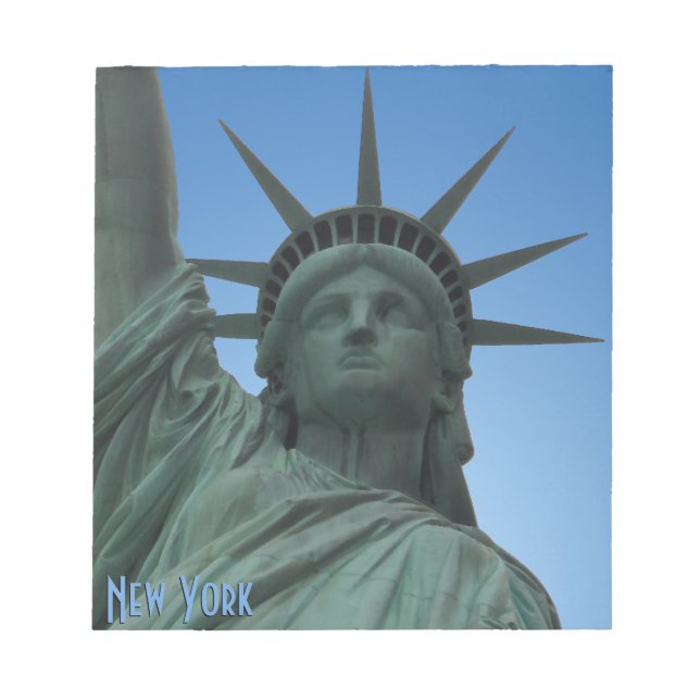 New York Souvenir Notepad Statue of Liberty Gifts Notizblock (Vorderseite)