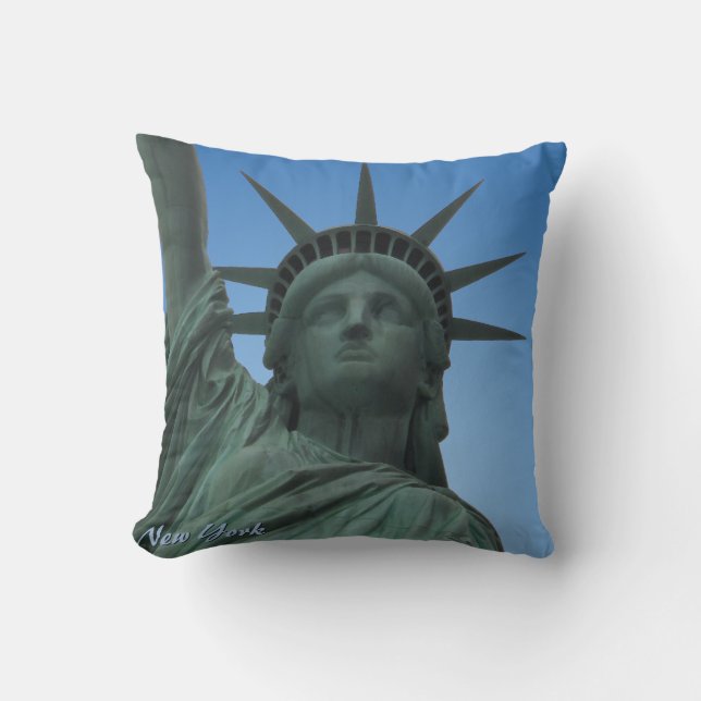 New York Souvenir NY Statue de la Liberté Coussin (Recto)
