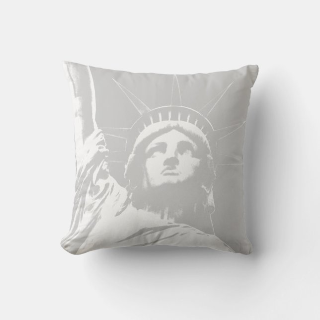 New York Souvenir NY Statue de la Liberté Coussin (Recto)