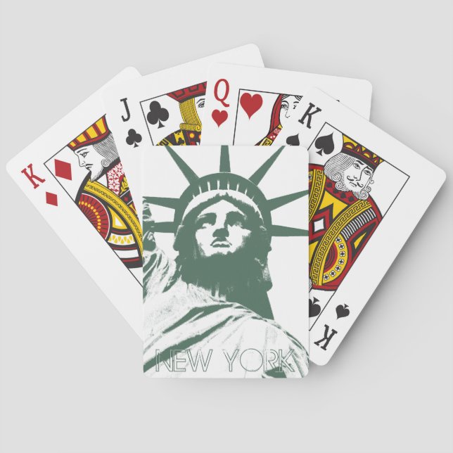 New York Spielkartenstatue der FreiheitsSouvenirs Spielkarten (Rückseite)