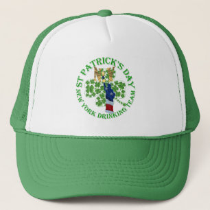 New York St Patrick's Drink-Team Truckerkappe