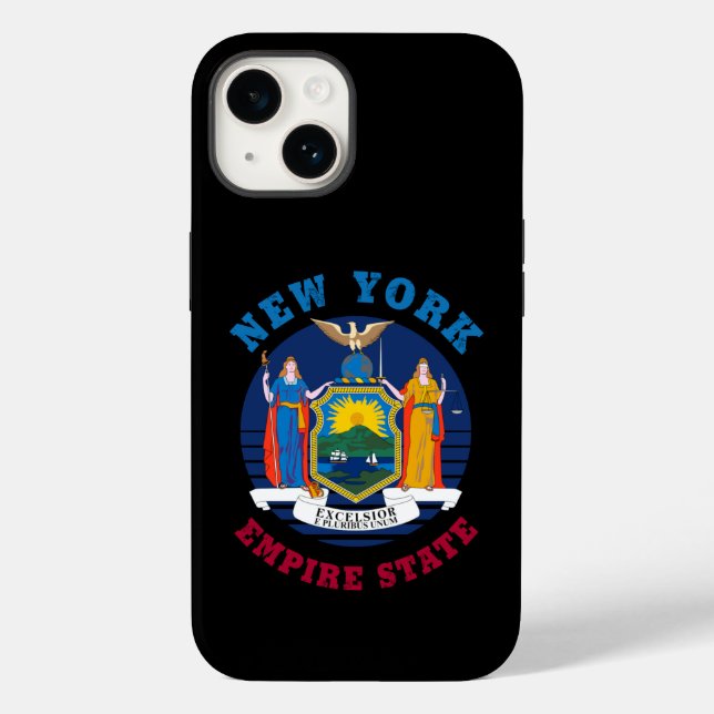 NEW YORK STAAT FLAG Case-Mate iPhone 14 HÜLLE (Rückseite)