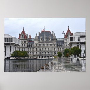 New York Staat Hauptstadt Gebäude Poster