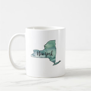 New York Staat Map Kaffeetasse