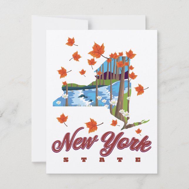 New York Staat Travel Poster (Vorderseite)