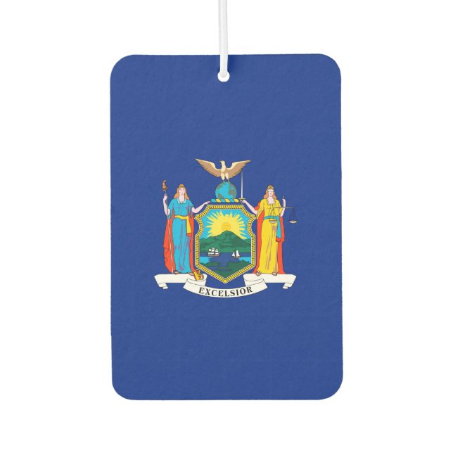 New York State Flag Design Autolufterfrischer (Vorderseite)