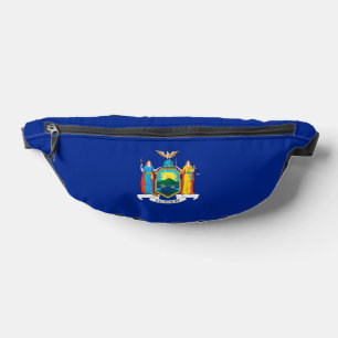 New York State Flag Design Bauchtasche