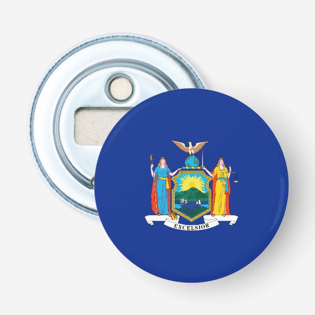 New York State Flag Design Flaschenöffner (Vorderseite)