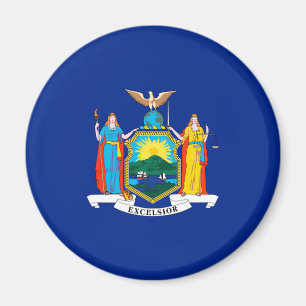 New York State Flag Design Magnet