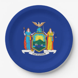 New York State Flag Design Pappteller