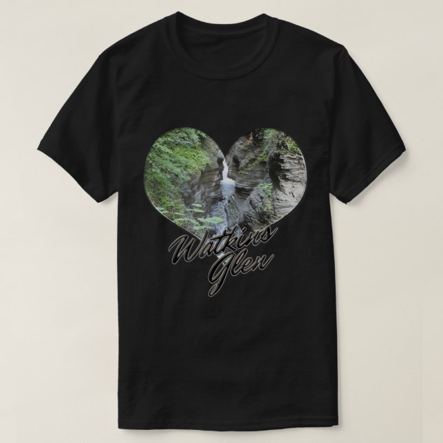 New York State Park Souvenir Watkins Glen T-shirt (Design devant)