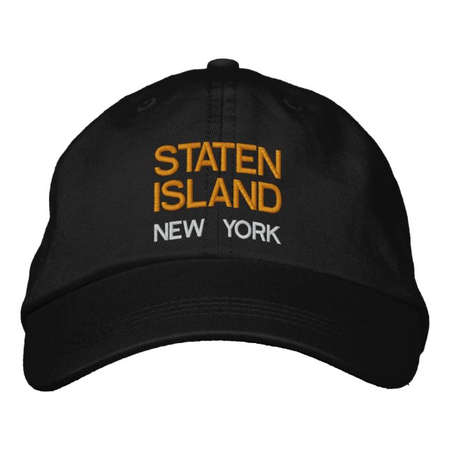New York - Staten Island New York Hat Bestickte Kappe (Vorderseite)