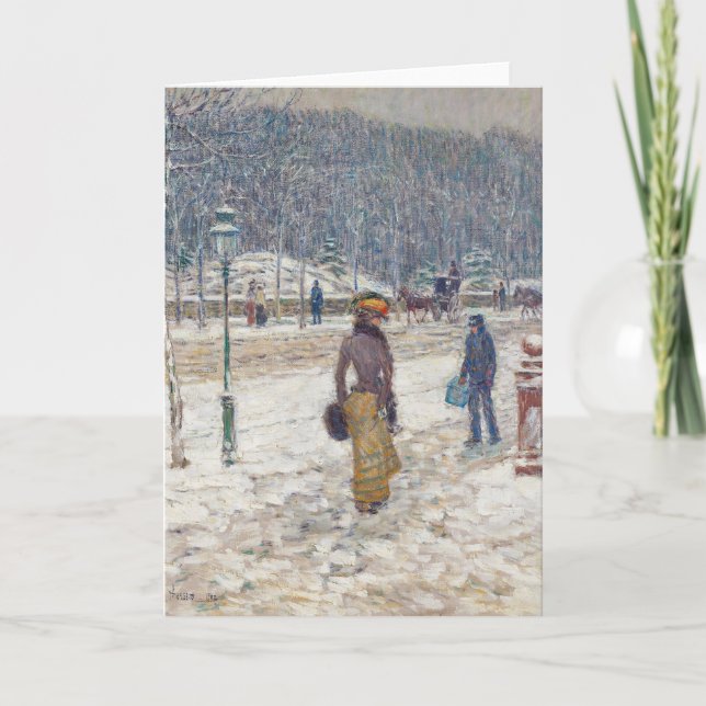 New York Street | Childe Hassam Karte (Vorderseite)