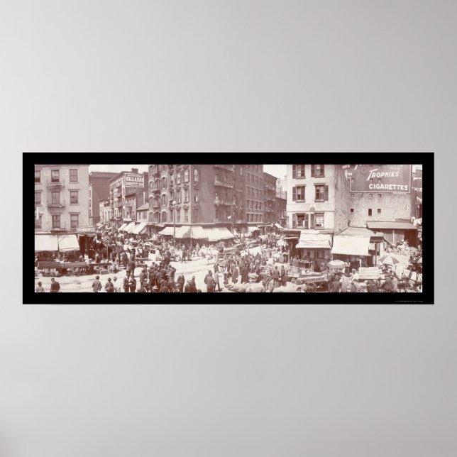New York Streets Foto 1902 Poster (Vorne)
