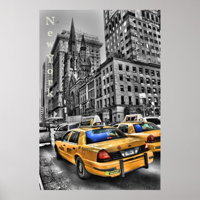 New York Taxi Poster (Vorne)