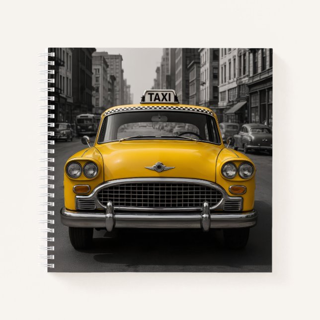 New York taxi Spiral Notebook Notizbuch (Vorderseite)