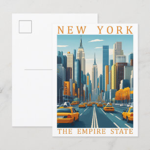 New York The Empire State USA Travel Place Postkarte