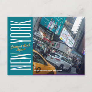 New York Times Square kommt wieder zurück Postkarte