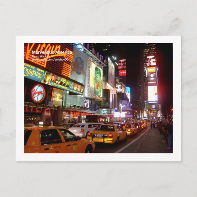 New York Times Square Postkarte (Vorderseite)