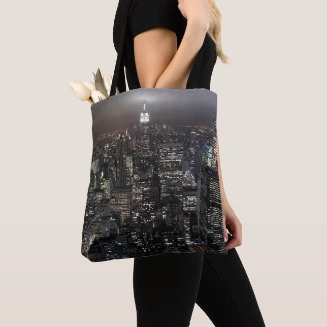 New York Totbeutel Personalisiert NYC City Lights  Tasche (Von Nahem)