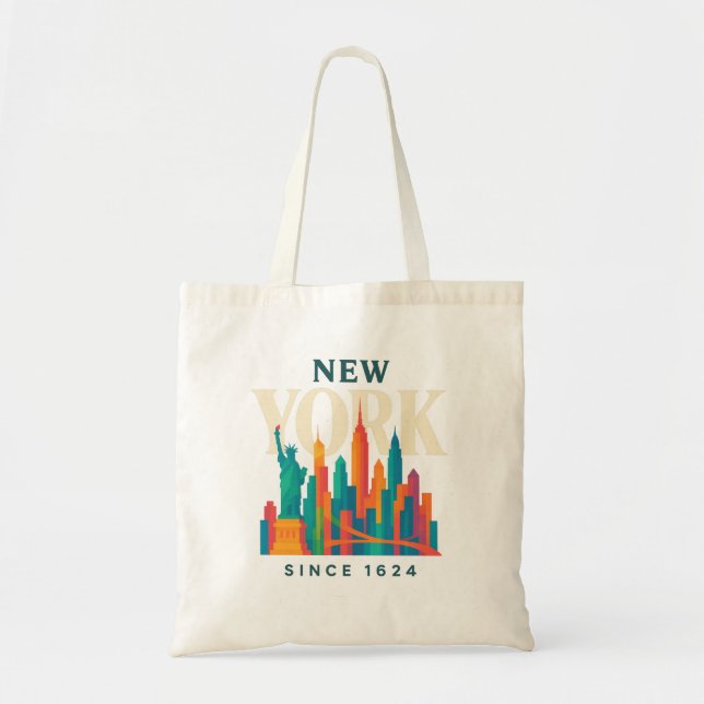 New York Tote Bag Tragetasche (Vorne)