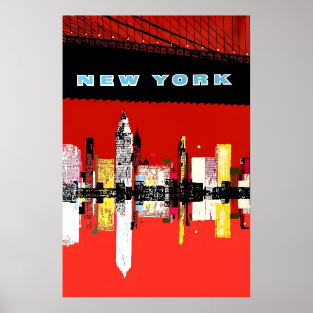 New York Travel Poster (Vorne)
