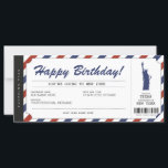 New York Trip Boarding Pass Ticket<br><div class="desc">UNBEDINGT. Gönnen Sie Ihrer Familie und Ihren Freunden eine New Yorker Reise! Personalisieren Sie Ihren Boarding Pass noch heute! Für ein individuelles Design,  senden Sie mir bitte eine Nachricht.</div>