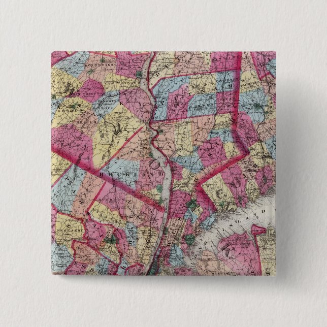 New York und Umgebung Button (Vorderseite)