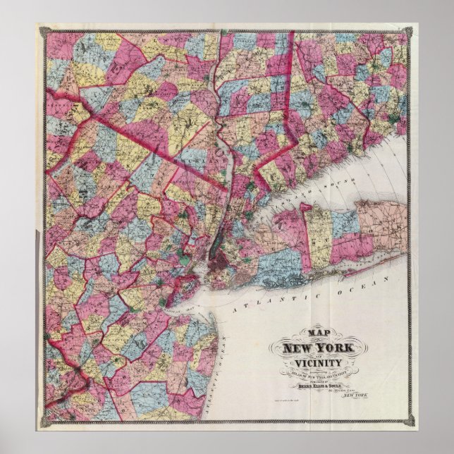New York und Umgebung Poster (Vorne)