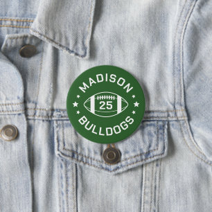 New York und White Football Button